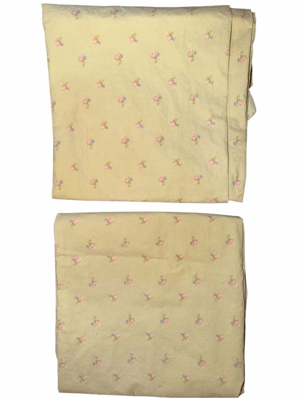 Simply Shabby Chic Green King Size Pillowcases with Pink Floral Print